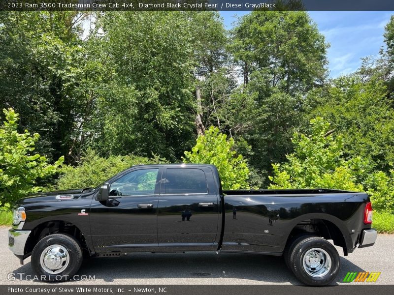 Diamond Black Crystal Pearl / Diesel Gray/Black 2023 Ram 3500 Tradesman Crew Cab 4x4