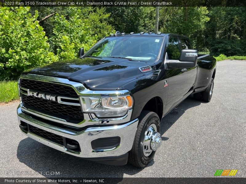Diamond Black Crystal Pearl / Diesel Gray/Black 2023 Ram 3500 Tradesman Crew Cab 4x4