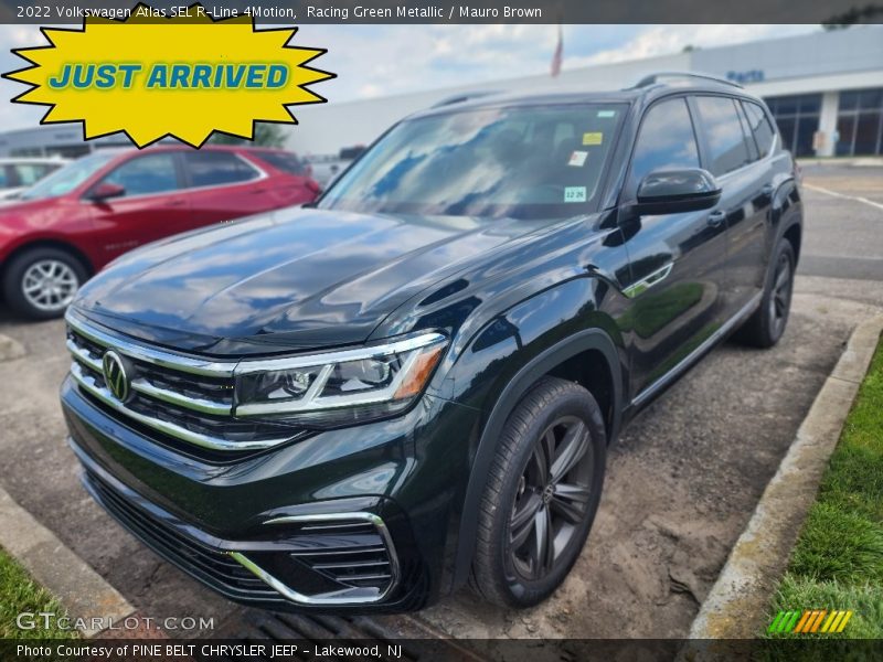 Racing Green Metallic / Mauro Brown 2022 Volkswagen Atlas SEL R-Line 4Motion