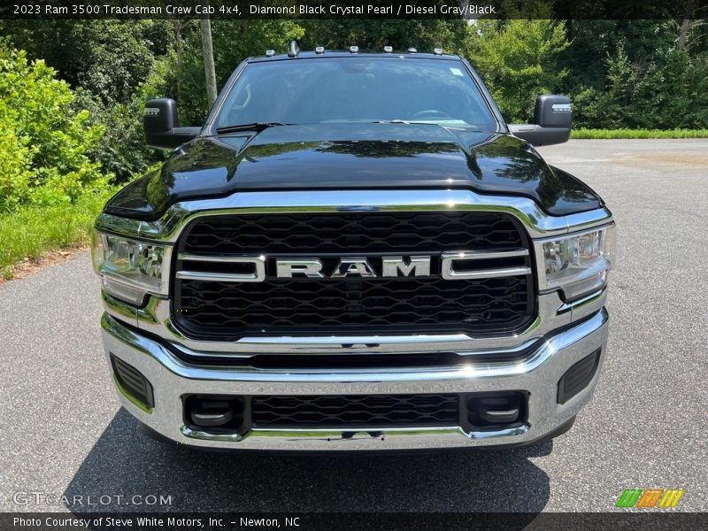 Diamond Black Crystal Pearl / Diesel Gray/Black 2023 Ram 3500 Tradesman Crew Cab 4x4