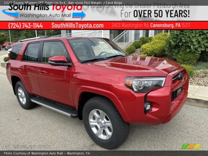 Barcelona Red Metallic / Sand Beige 2023 Toyota 4Runner SR5 Premium 4x4