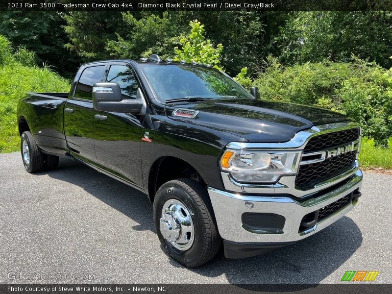 Diamond Black Crystal Pearl / Diesel Gray/Black 2023 Ram 3500 Tradesman Crew Cab 4x4