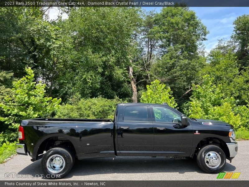 Diamond Black Crystal Pearl / Diesel Gray/Black 2023 Ram 3500 Tradesman Crew Cab 4x4
