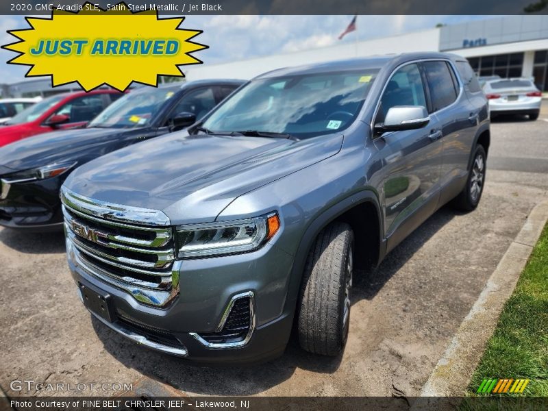 Satin Steel Metallic / Jet Black 2020 GMC Acadia SLE