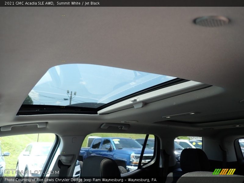 Summit White / Jet Black 2021 GMC Acadia SLE AWD