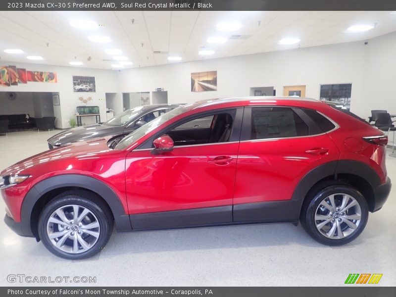 Soul Red Crystal Metallic / Black 2023 Mazda CX-30 S Preferred AWD
