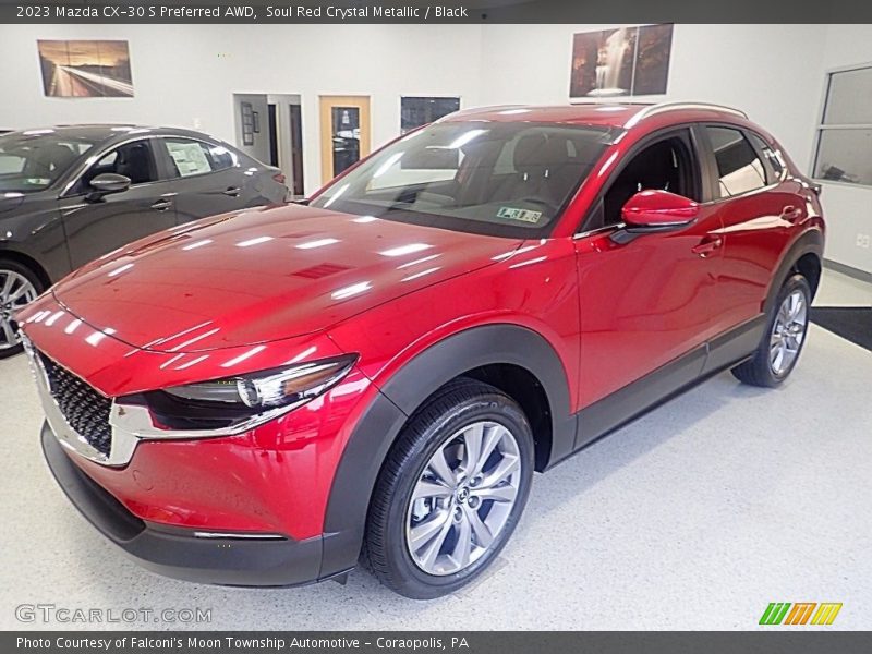 Soul Red Crystal Metallic / Black 2023 Mazda CX-30 S Preferred AWD