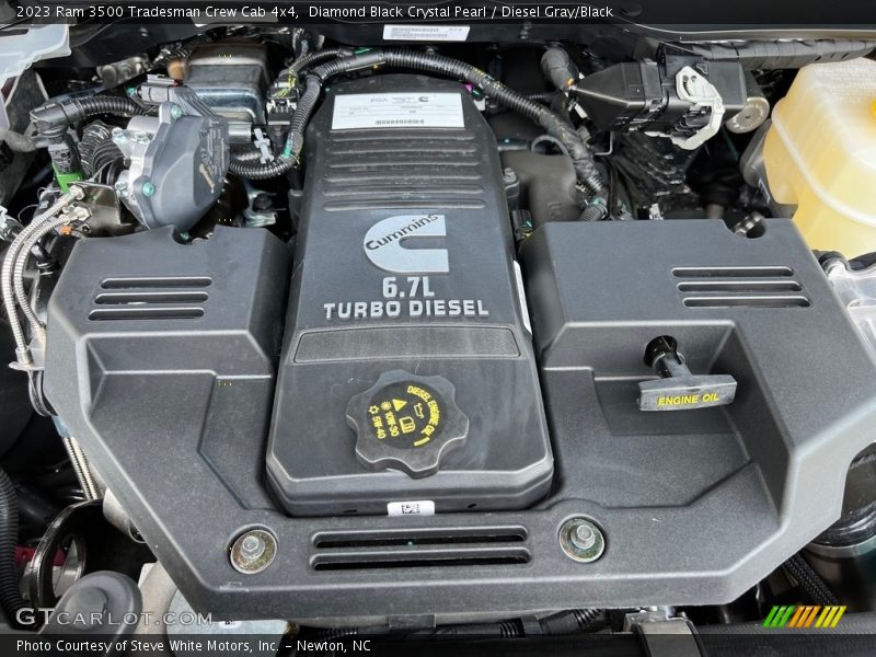 Diamond Black Crystal Pearl / Diesel Gray/Black 2023 Ram 3500 Tradesman Crew Cab 4x4