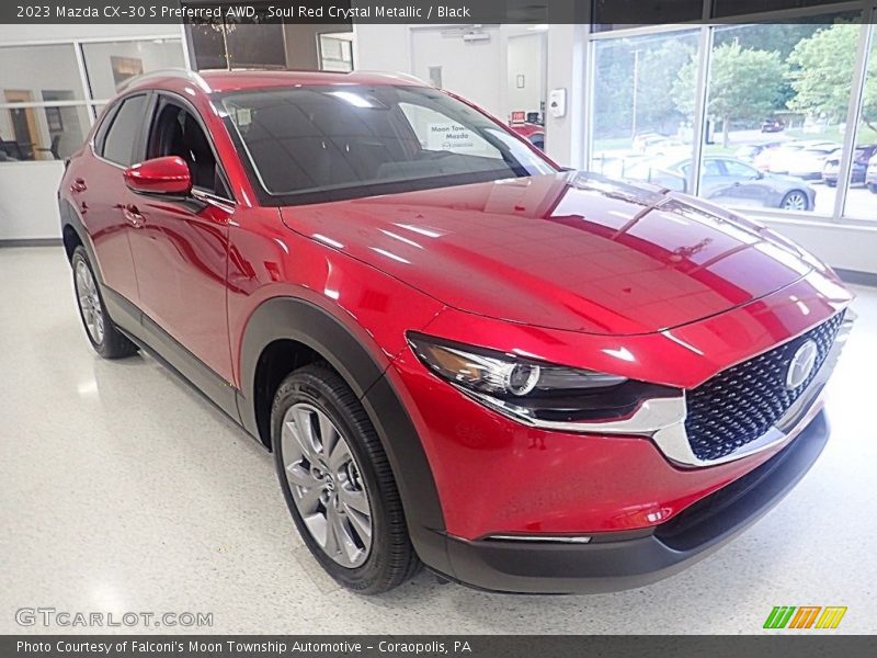 Soul Red Crystal Metallic / Black 2023 Mazda CX-30 S Preferred AWD