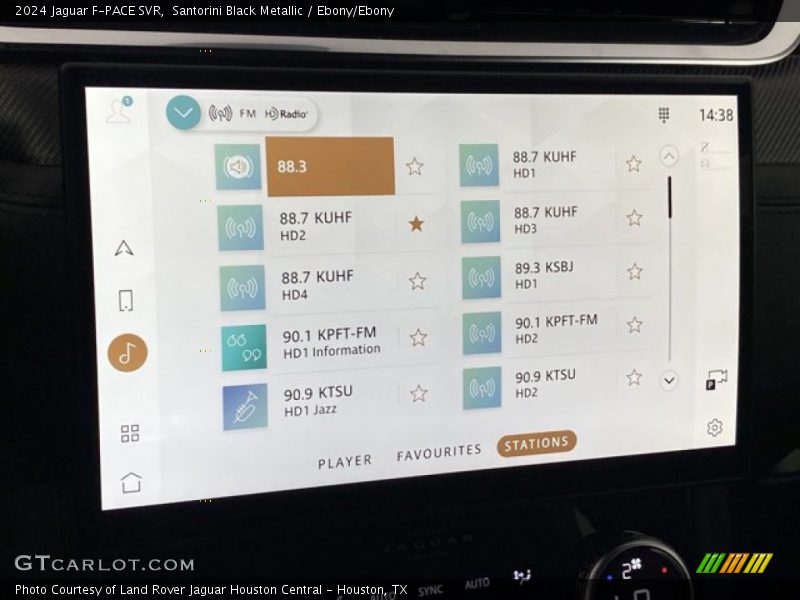 Audio System of 2024 F-PACE SVR