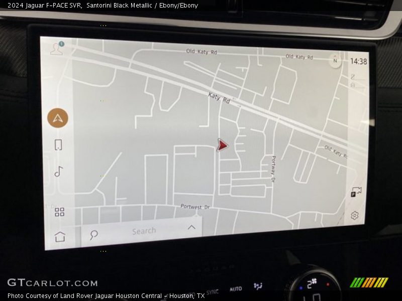 Navigation of 2024 F-PACE SVR