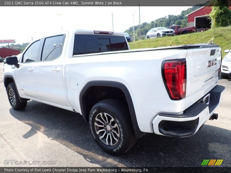 Summit White / Jet Black 2021 GMC Sierra 1500 AT4 Crew Cab 4WD