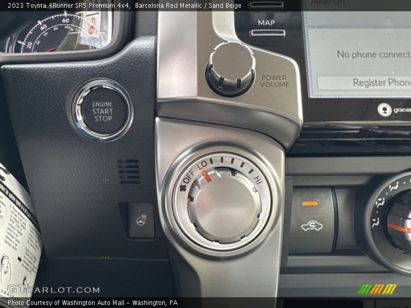 Controls of 2023 4Runner SR5 Premium 4x4