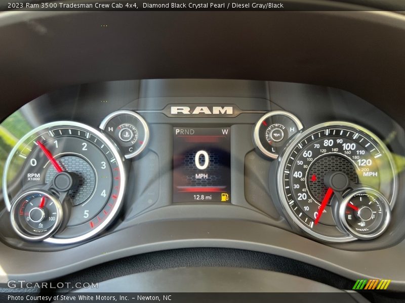 Diamond Black Crystal Pearl / Diesel Gray/Black 2023 Ram 3500 Tradesman Crew Cab 4x4