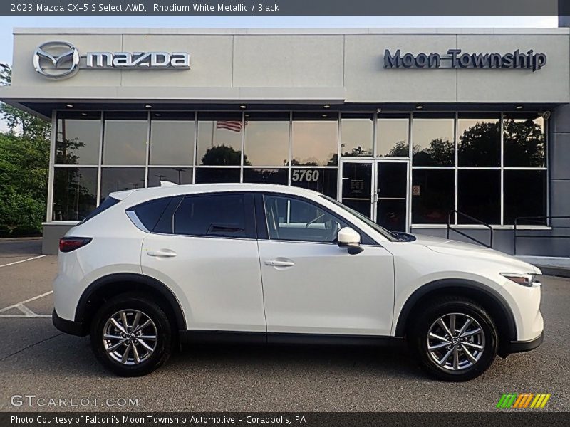 Rhodium White Metallic / Black 2023 Mazda CX-5 S Select AWD