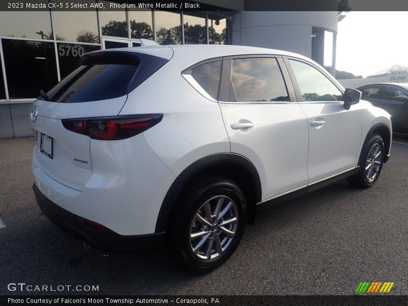 Rhodium White Metallic / Black 2023 Mazda CX-5 S Select AWD