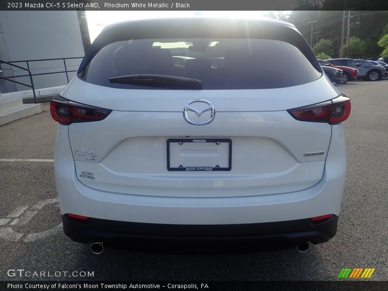 Rhodium White Metallic / Black 2023 Mazda CX-5 S Select AWD