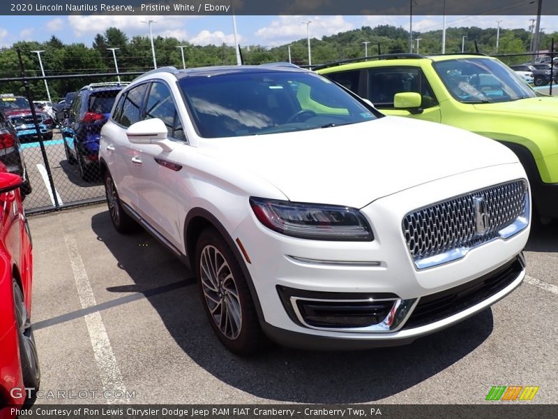 Pristine White / Ebony 2020 Lincoln Nautilus Reserve