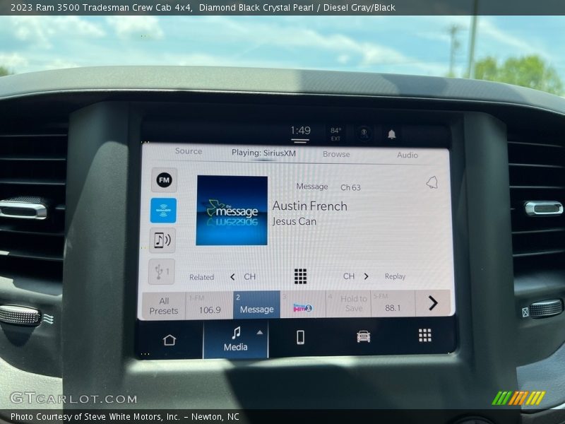 Diamond Black Crystal Pearl / Diesel Gray/Black 2023 Ram 3500 Tradesman Crew Cab 4x4