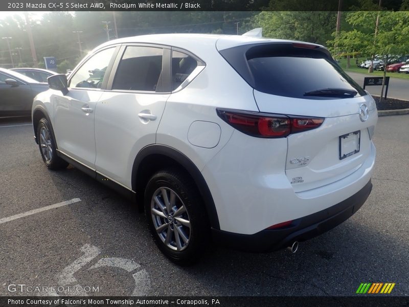 Rhodium White Metallic / Black 2023 Mazda CX-5 S Select AWD