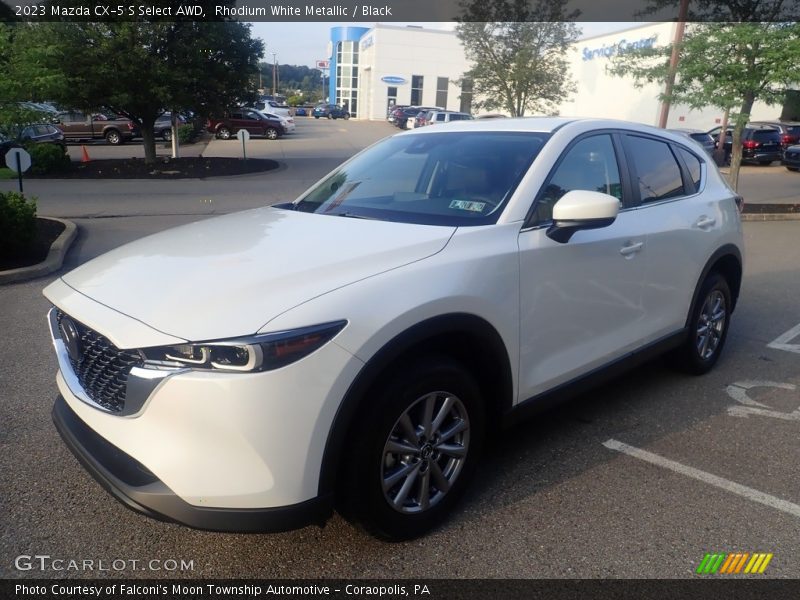 Rhodium White Metallic / Black 2023 Mazda CX-5 S Select AWD