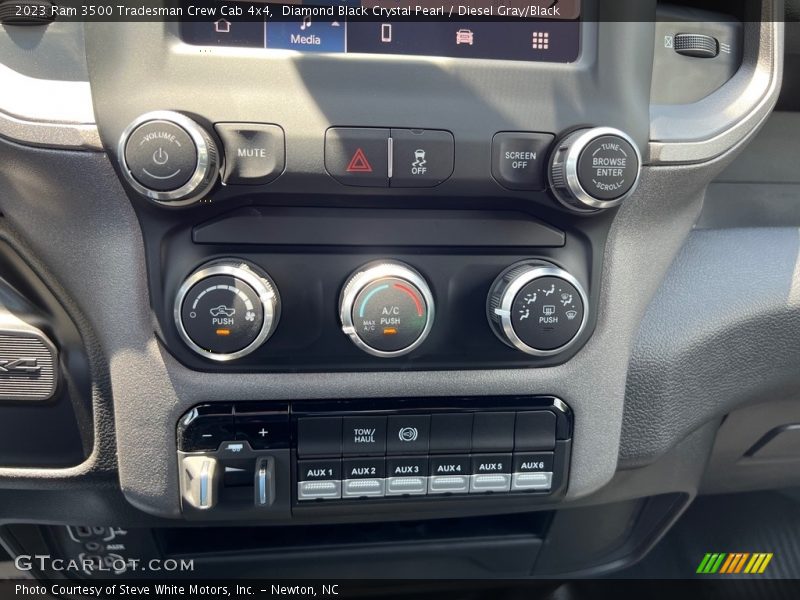 Diamond Black Crystal Pearl / Diesel Gray/Black 2023 Ram 3500 Tradesman Crew Cab 4x4