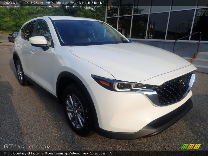 Rhodium White Metallic / Black 2023 Mazda CX-5 S Select AWD