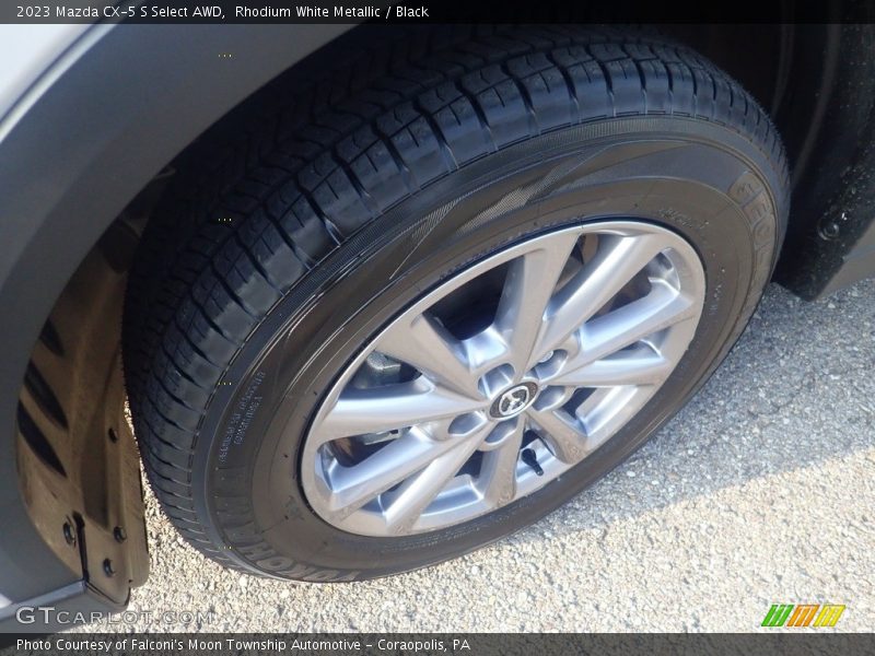 Rhodium White Metallic / Black 2023 Mazda CX-5 S Select AWD