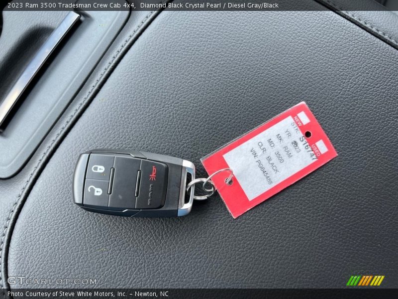 Diamond Black Crystal Pearl / Diesel Gray/Black 2023 Ram 3500 Tradesman Crew Cab 4x4