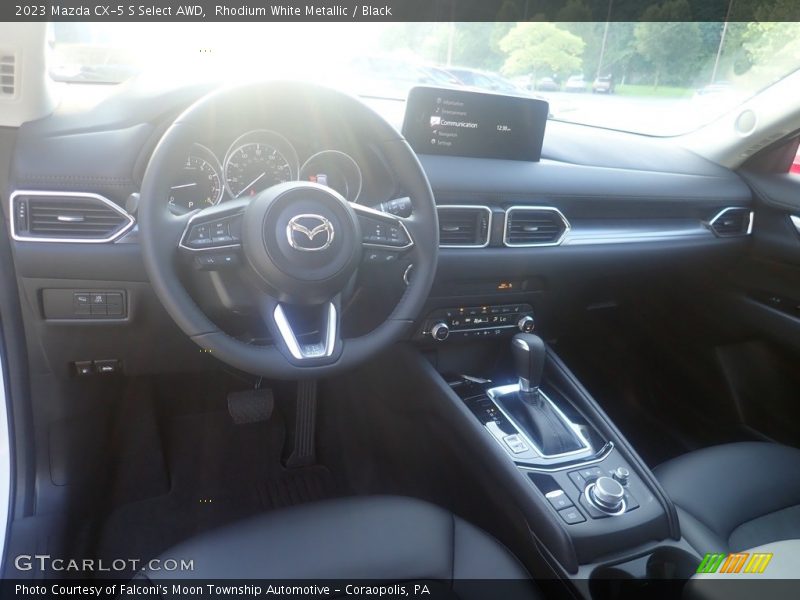 Rhodium White Metallic / Black 2023 Mazda CX-5 S Select AWD