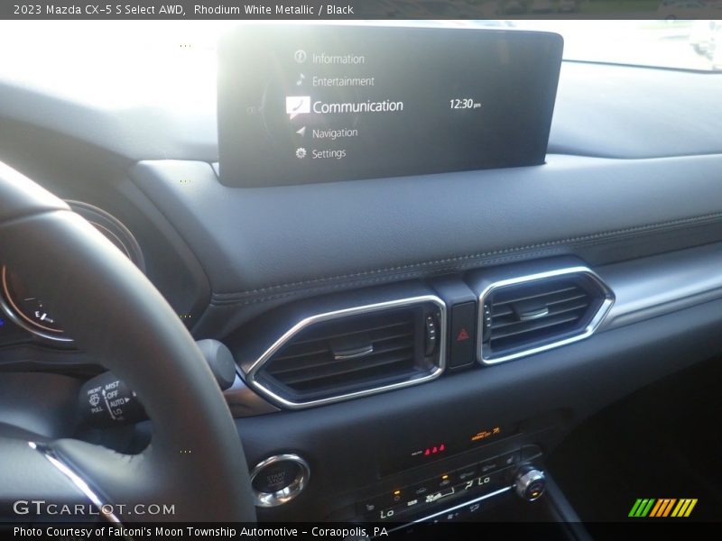 Rhodium White Metallic / Black 2023 Mazda CX-5 S Select AWD