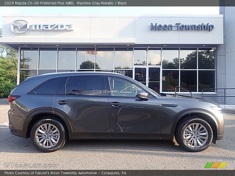 Machine Gray Metallic / Black 2024 Mazda CX-90 Preferred Plus AWD