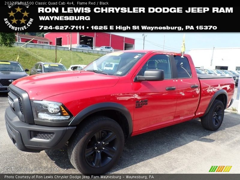 Flame Red / Black 2022 Ram 1500 Classic Quad Cab 4x4