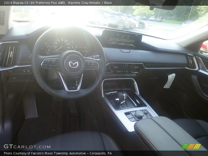 Machine Gray Metallic / Black 2024 Mazda CX-90 Preferred Plus AWD
