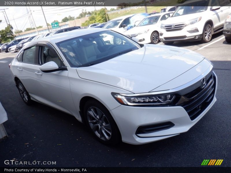 Platinum White Pearl / Ivory 2020 Honda Accord LX Sedan