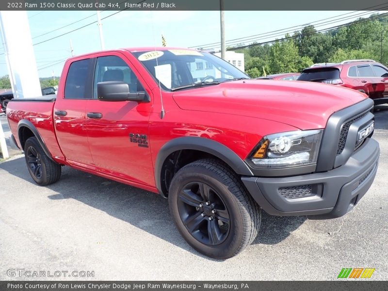 Flame Red / Black 2022 Ram 1500 Classic Quad Cab 4x4