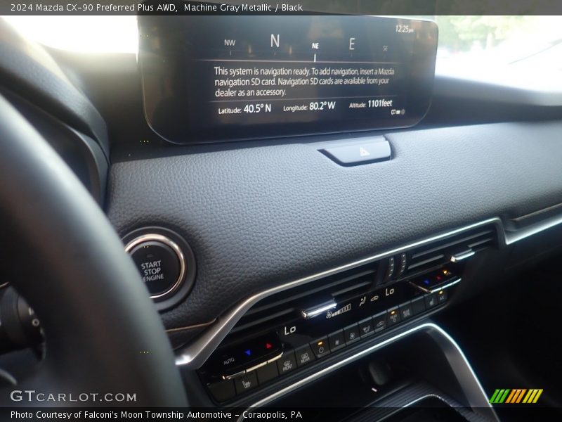 Machine Gray Metallic / Black 2024 Mazda CX-90 Preferred Plus AWD