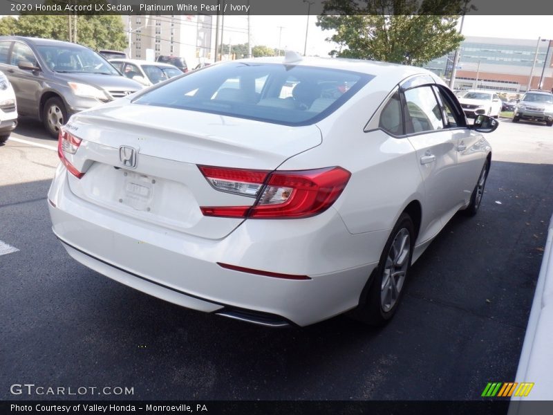 Platinum White Pearl / Ivory 2020 Honda Accord LX Sedan