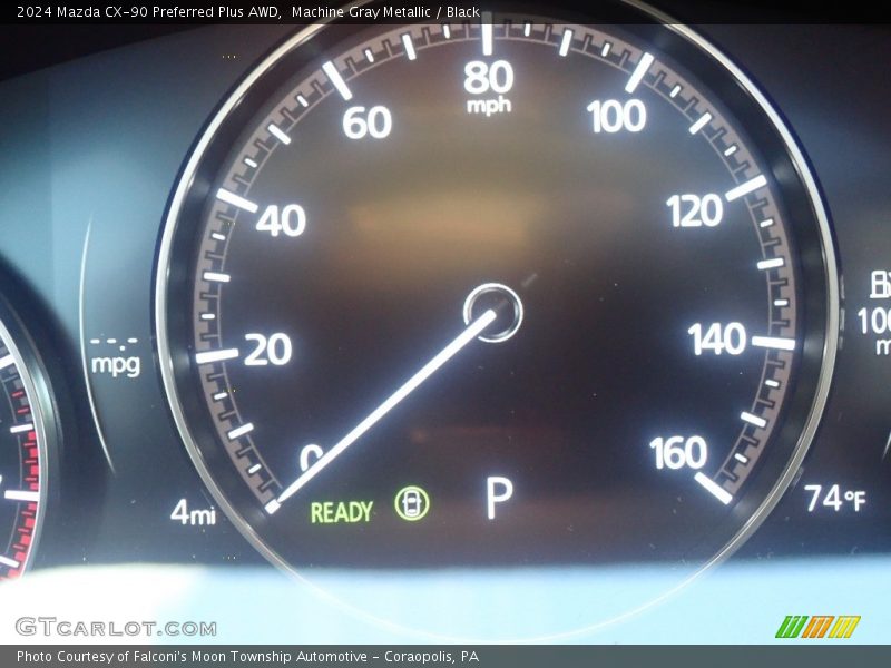 Machine Gray Metallic / Black 2024 Mazda CX-90 Preferred Plus AWD