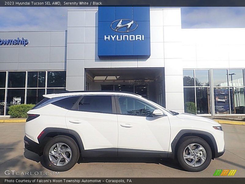 Serenity White / Black 2023 Hyundai Tucson SEL AWD