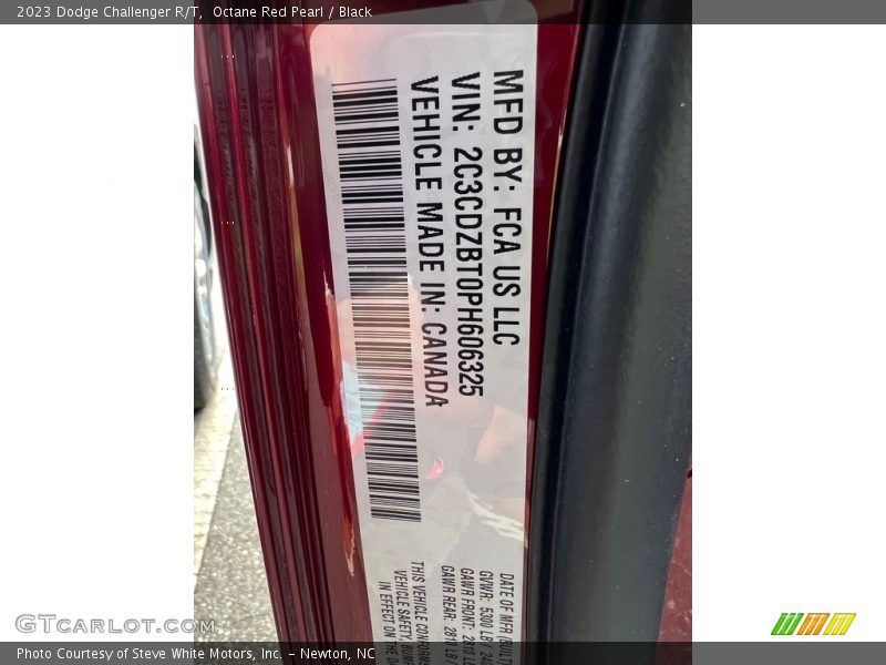 Octane Red Pearl / Black 2023 Dodge Challenger R/T