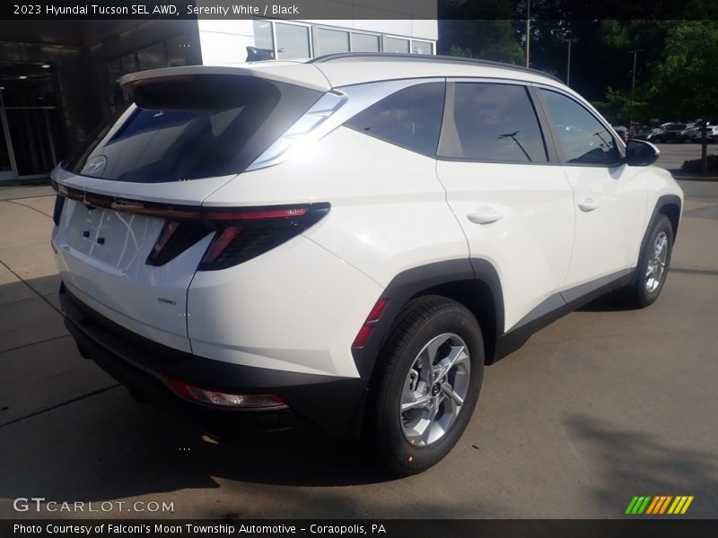 Serenity White / Black 2023 Hyundai Tucson SEL AWD