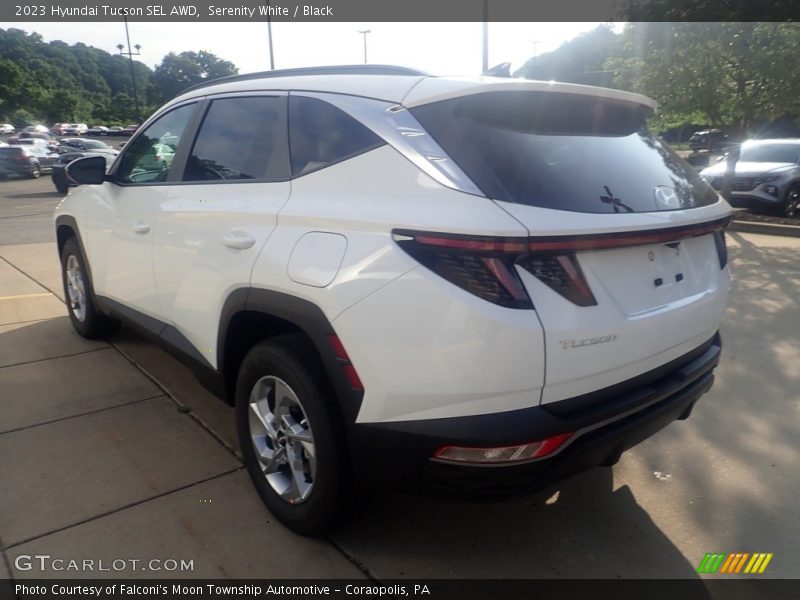 Serenity White / Black 2023 Hyundai Tucson SEL AWD