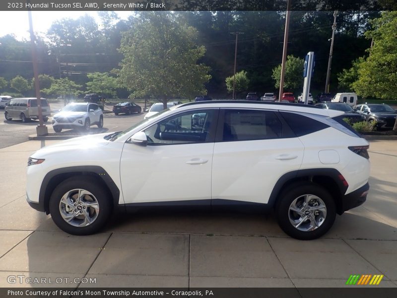Serenity White / Black 2023 Hyundai Tucson SEL AWD