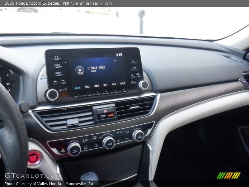 Platinum White Pearl / Ivory 2020 Honda Accord LX Sedan