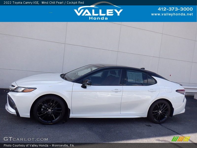 Wind Chill Pearl / Cockpit Red 2022 Toyota Camry XSE