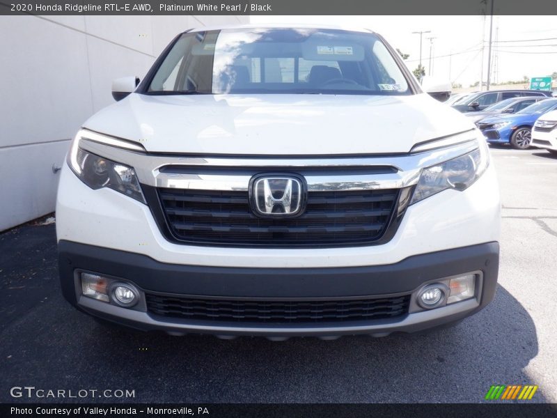 Platinum White Pearl / Black 2020 Honda Ridgeline RTL-E AWD
