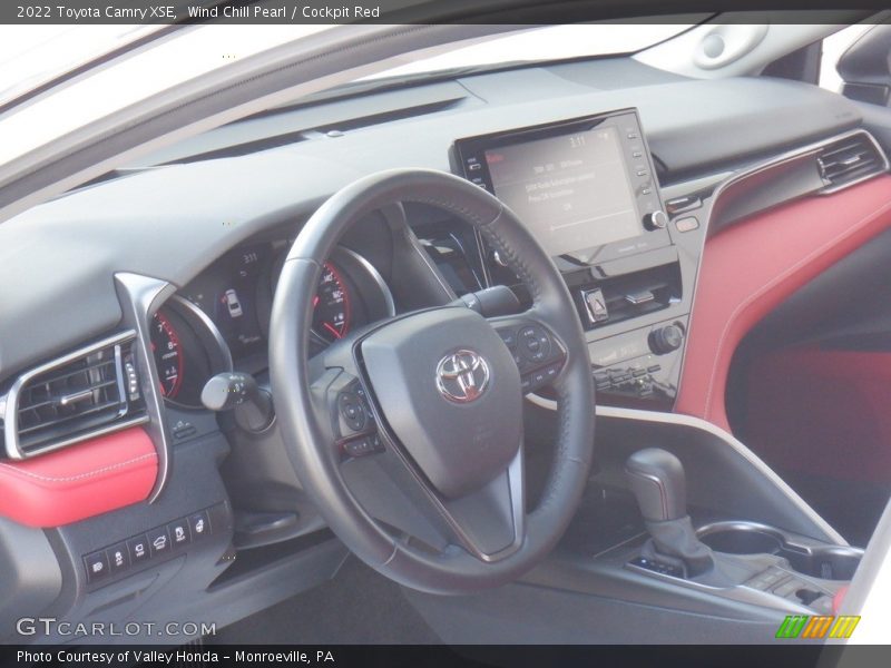 Wind Chill Pearl / Cockpit Red 2022 Toyota Camry XSE