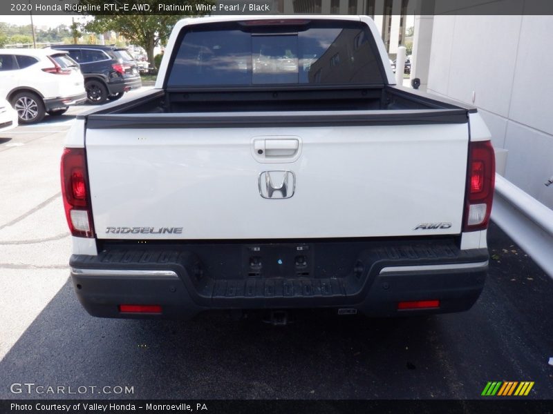 Platinum White Pearl / Black 2020 Honda Ridgeline RTL-E AWD