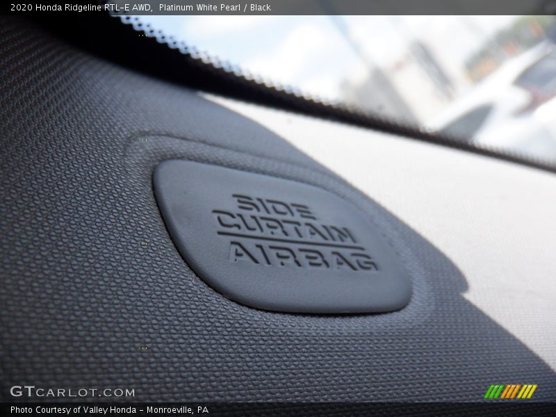 Platinum White Pearl / Black 2020 Honda Ridgeline RTL-E AWD